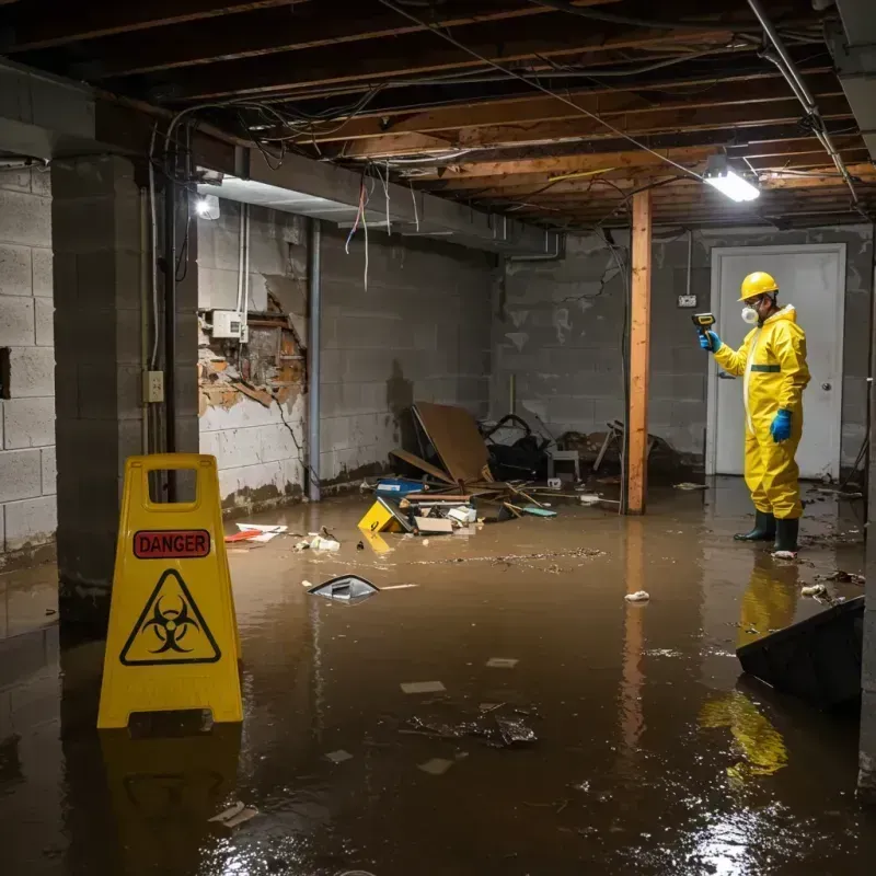 Flooded Basement Electrical Hazard in Kent County, DE Property